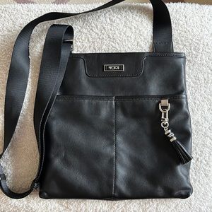 Leather Tumi Crossbody Bag